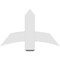 Ekena Millwork Bellingham Architectural Grade PVC Gable Bracket, 36"W x 22 1/2"H x 4"D x 6"F, 15/12 Pitch GBP036X23X0406BEL00 - alternate 5